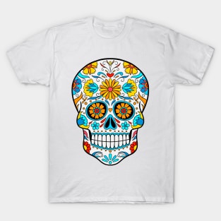 Sugar Skull Art, dia de los muertos T-Shirt